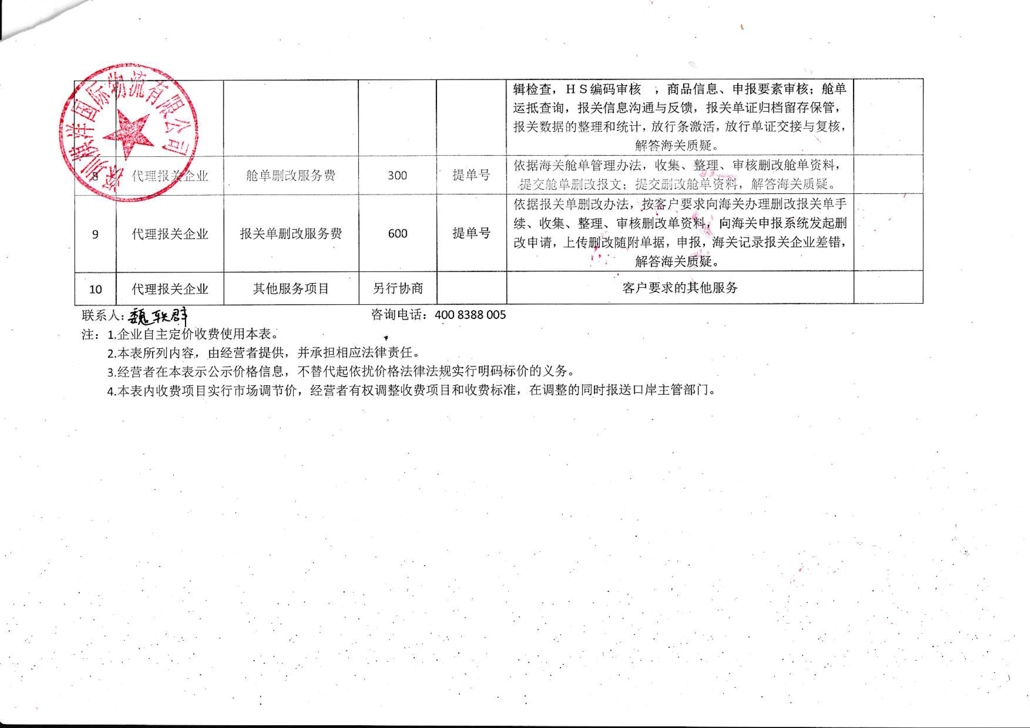 深圳棋洋国际物流有限公司收费目录清单_2.jpg