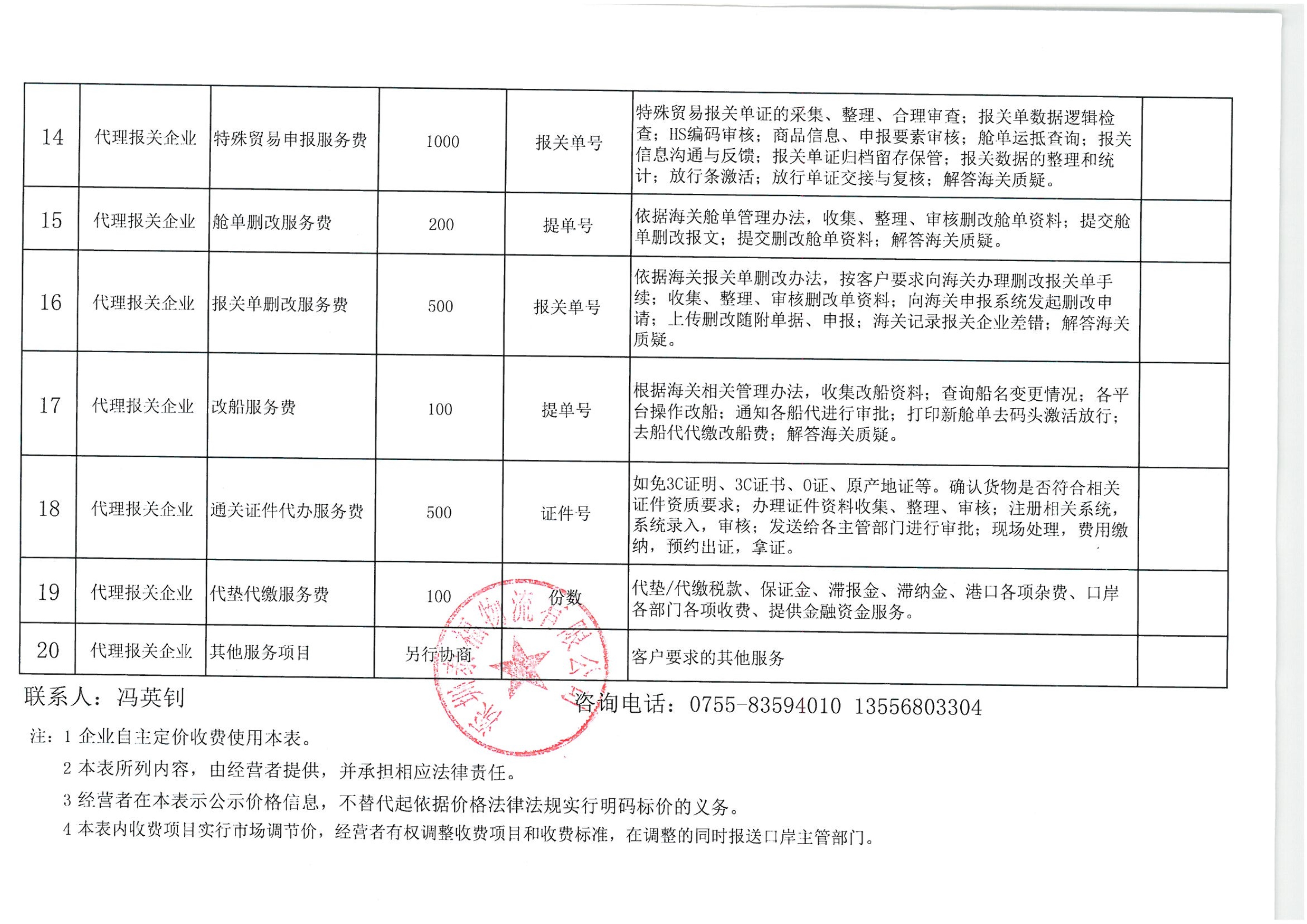 深圳泰福物流有限公司收费目录清单.pdf_3_1.jpg