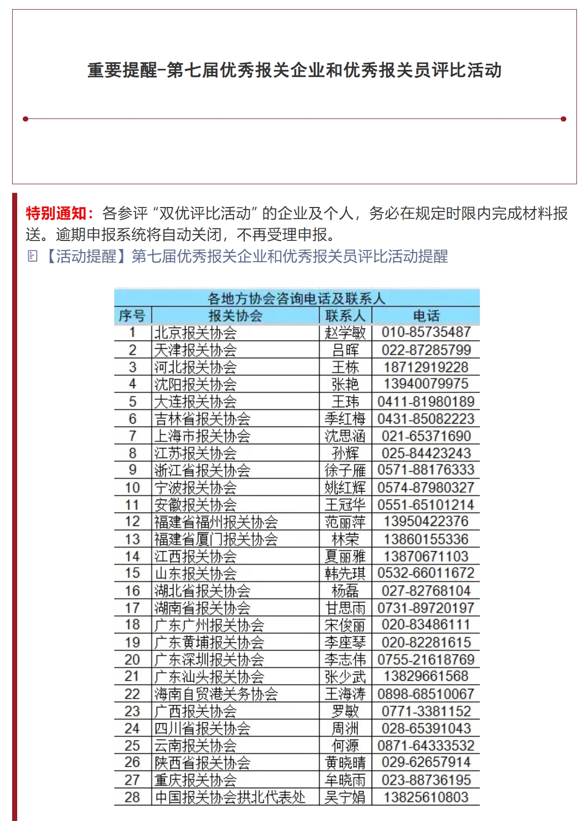 【重要提醒】评比资格申报9月24日截止——第七届优秀报关企业和优秀报关员评比活动.jpg